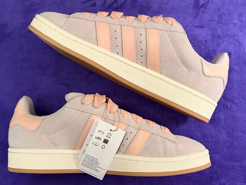 adidas Campus 00s Suede Sneakers Light Grey Soft Pink Chunky Shoes NWT⁠